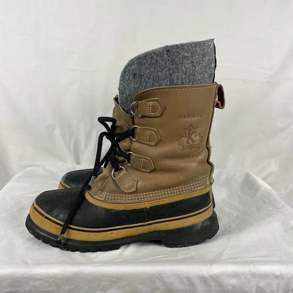 Sorel Caribou Leather Waterproof Wool Lined‎ Boot - Men’s 8